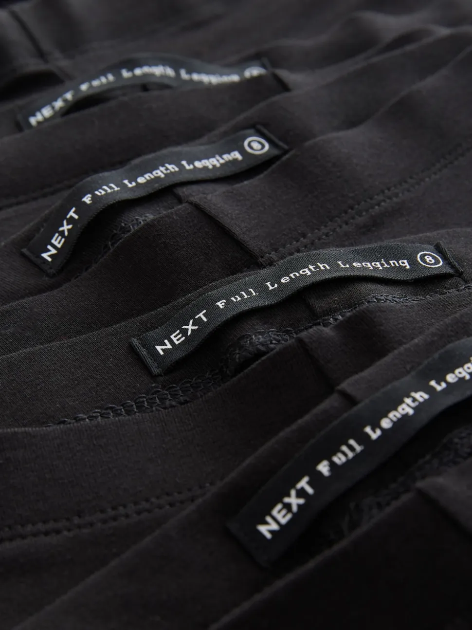Noir - Lot de 5 leggings intégraux