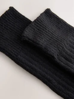 Noir - Lot de 1 paires de chaussettes longues souples