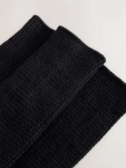 Noir - Lot de 3 paires de chaussettes en coton souple