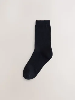 Noir - Lot de 2 paires de chaussettes en polaire thermique