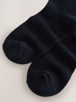Noir - Lot de 2 paires de chaussettes en polaire thermique