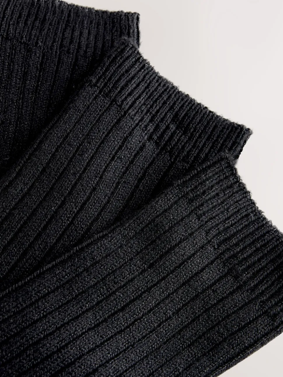 Noir - Lot de 3 paires de chaussettes côtelées à poignée chaude