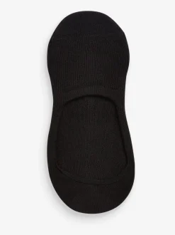 Noir - Lot de 4 paires de chaussettes de sport invisibles à semelle matelassée