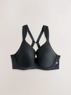 Noir - Lot de 2 soutiens-gorge de sport à armatures B-G Impact élevé Dry Tech