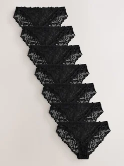 Noir - Lot de culottes en dentelle Ultimate Comfort 7