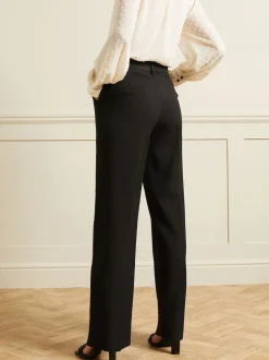 noir - Love & Roses Pantalons amples