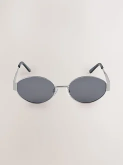 Noir - Lunettes de soleil ovales Tone