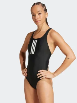 Noir - Maillot de bain adidas 3 Rayure avec dos en V