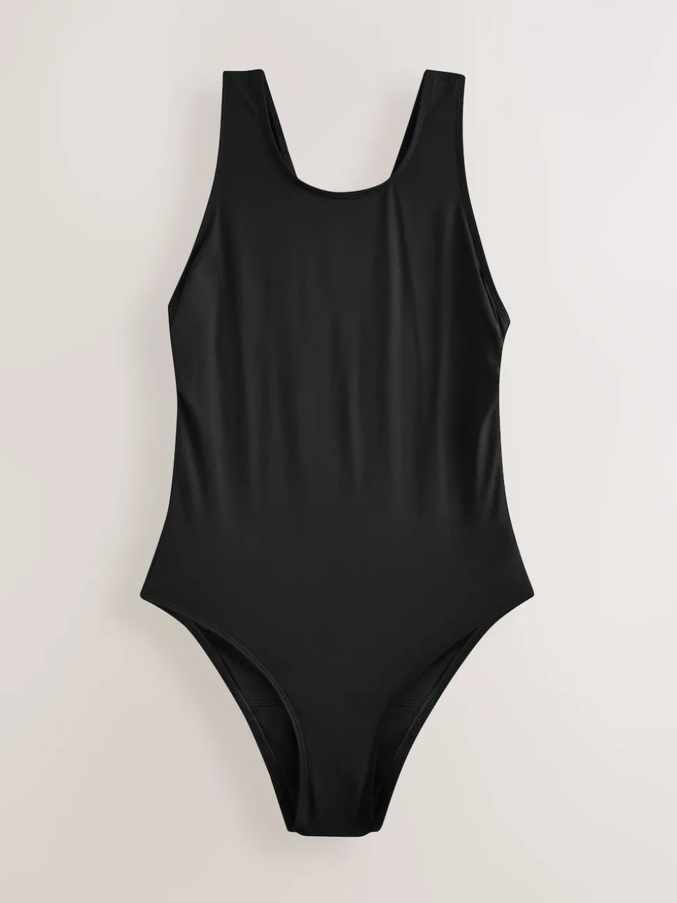 Noir - Maillot de bain d’époque Col Montant
