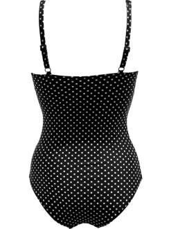 Noir - Maillot de bain Pour Moi Sicily Tummy Control à volants