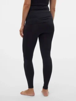 Noir - Mamalicious Leggings de maternité sans coutures