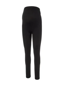 Noir - Mamalicious Leggings de maternité sans coutures