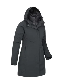 Noir - Manteau long imperméable Mountain Warehouse Alaskan 3en1 femme