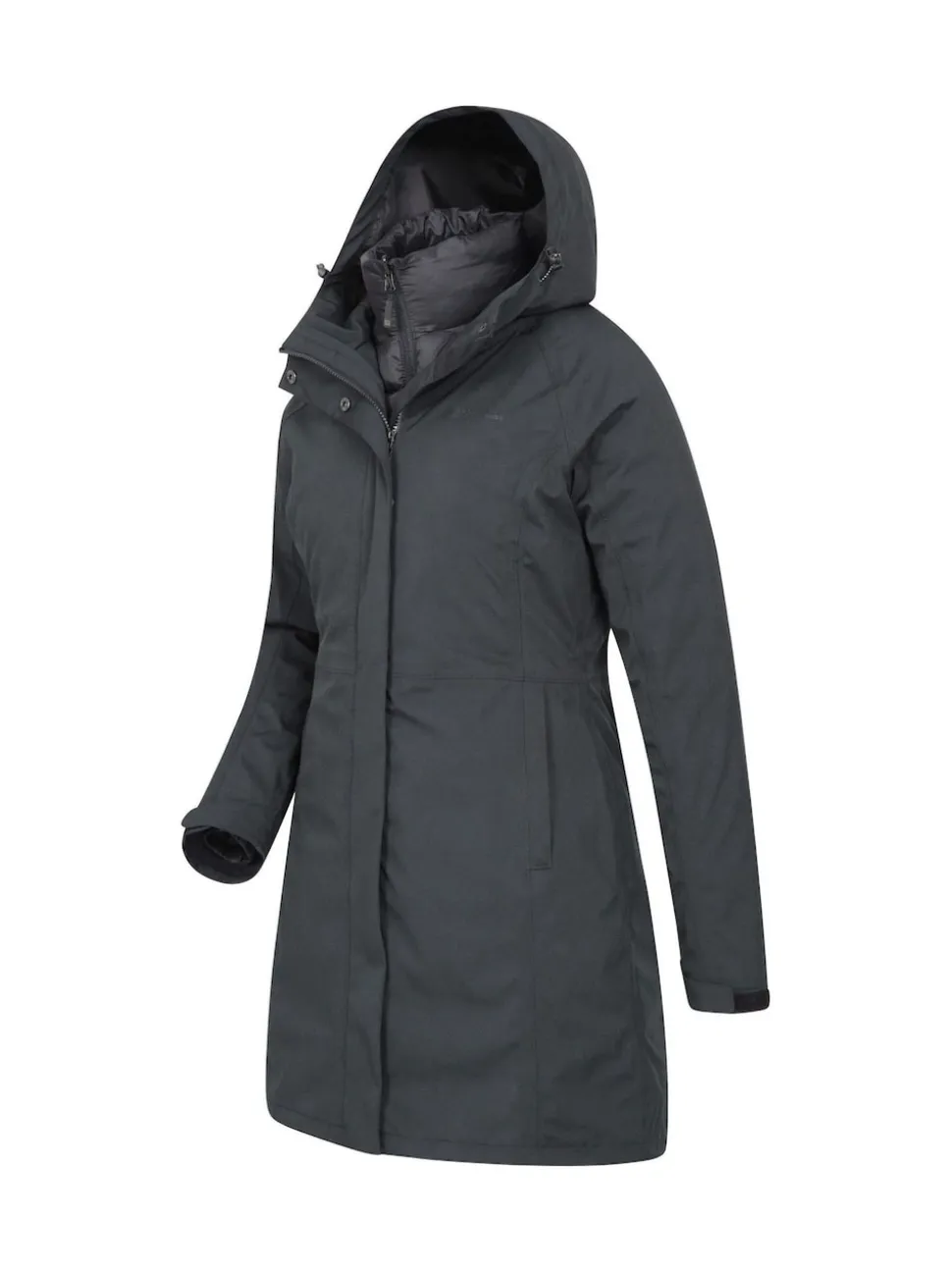 Noir - Manteau long imperméable Mountain Warehouse Alaskan 3en1 femme