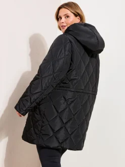 Noir - Manteau matelassé Friends Like These mi-long