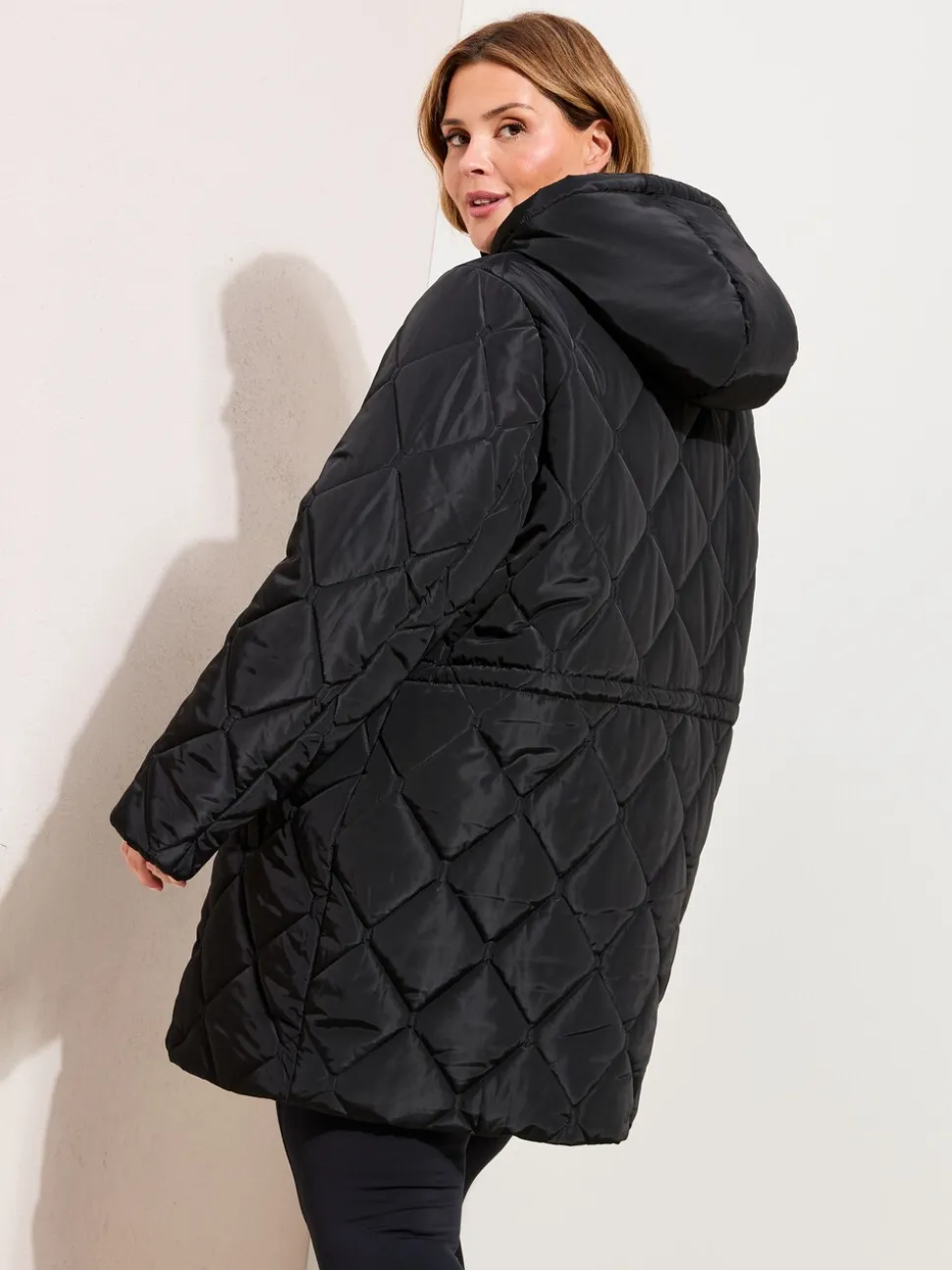 Noir - Manteau matelassé Friends Like These mi-long