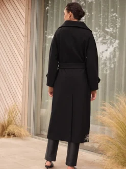 Noir - Manteau N. Premium en entonnoir
