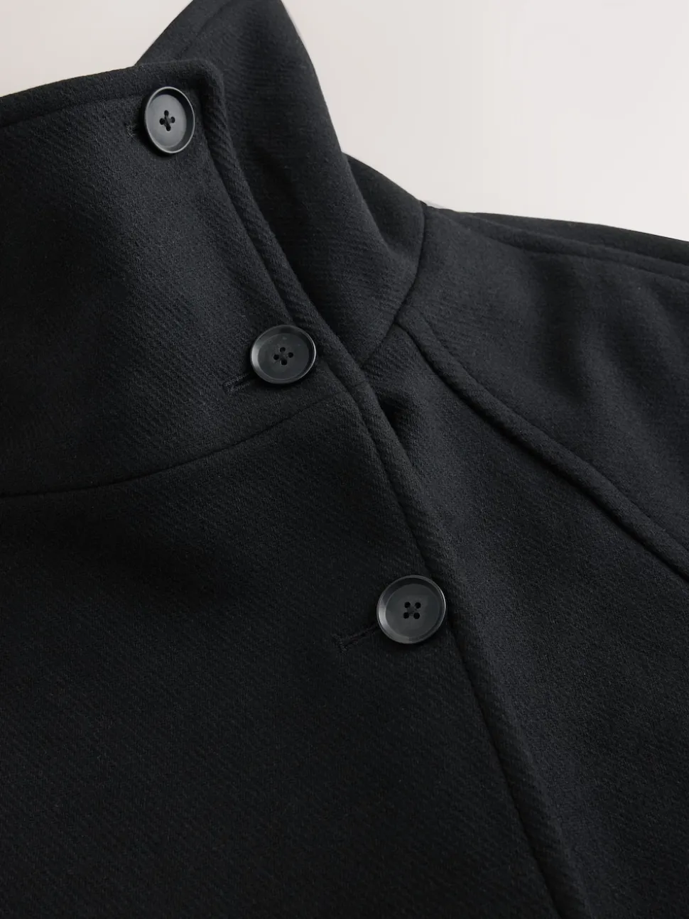 Noir - Manteau N. Premium en entonnoir