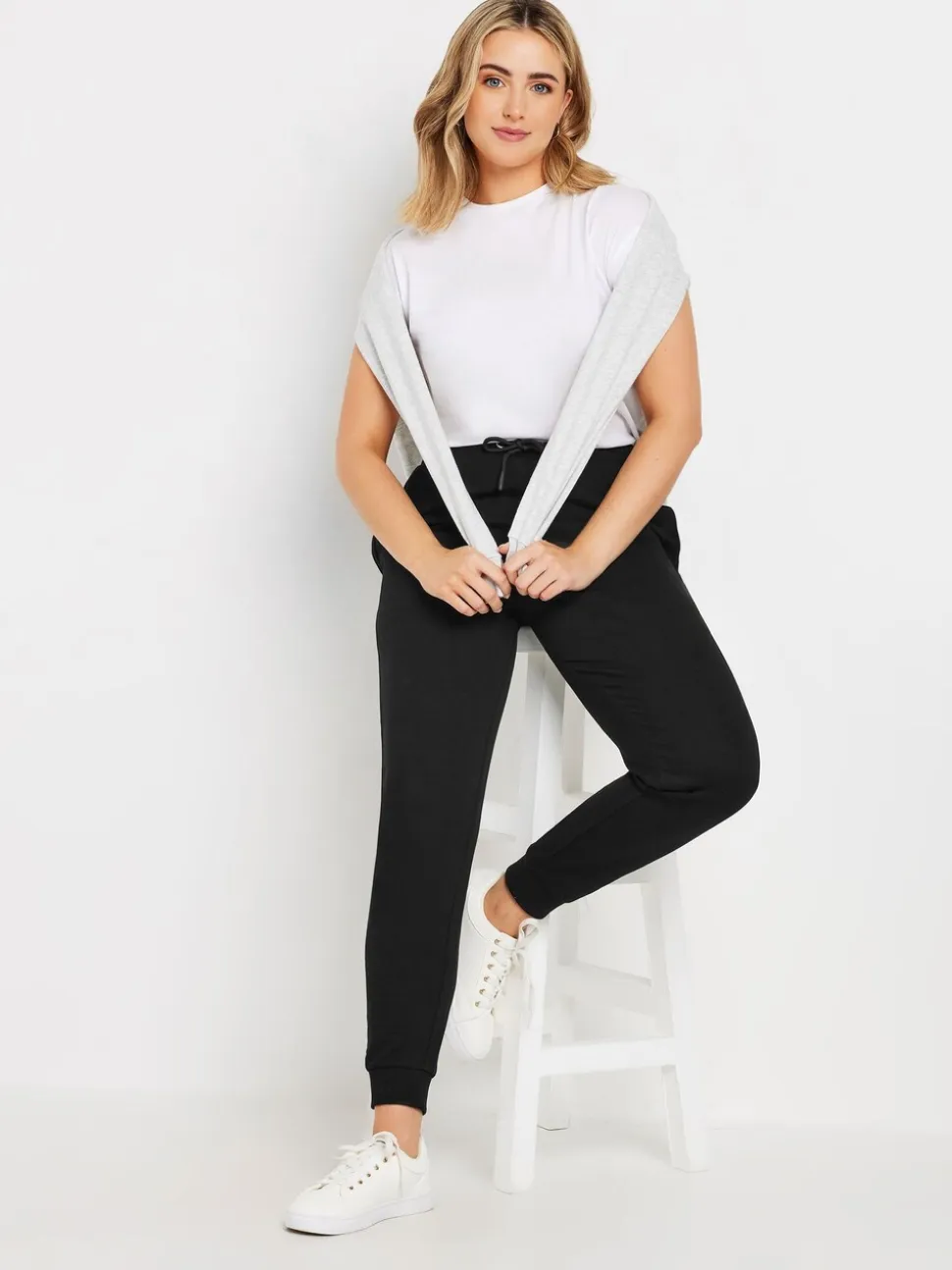 Noir - M&Co Joggers à poignets 2 Lot
