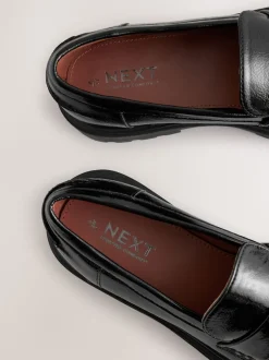 Noir - Mocassins à semelle épaisse