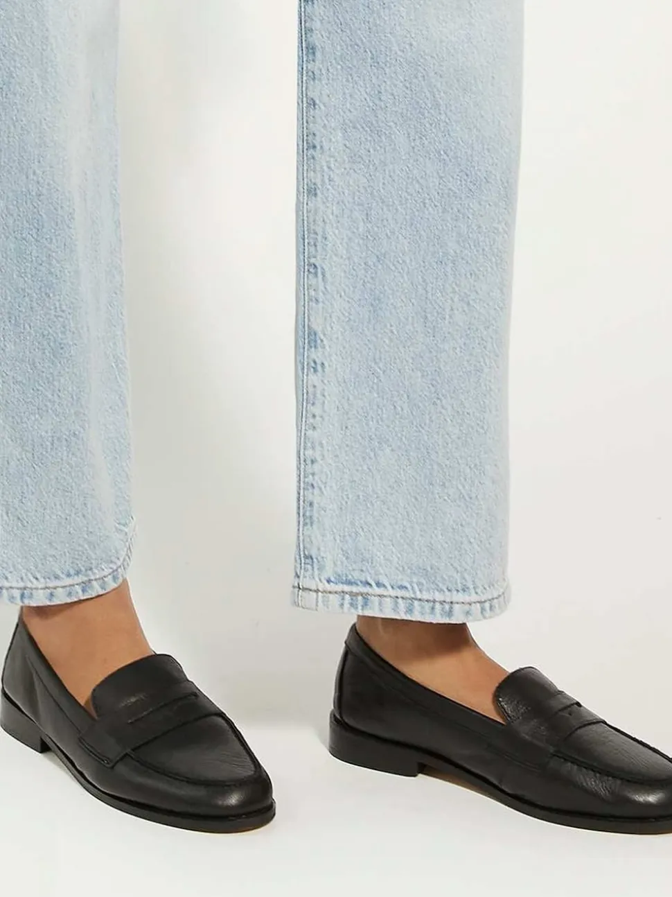 Noir - Mocassins Dune London Ginelli Flexi Sole en cuir