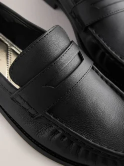 Noir - Mocassins en cuir froncé Forever Comfort®