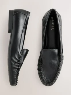 Noir - Mocassins Forever Comfort® souples froncés