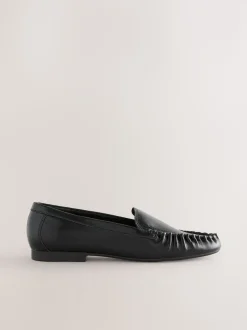 Noir - Mocassins Forever Comfort® souples froncés