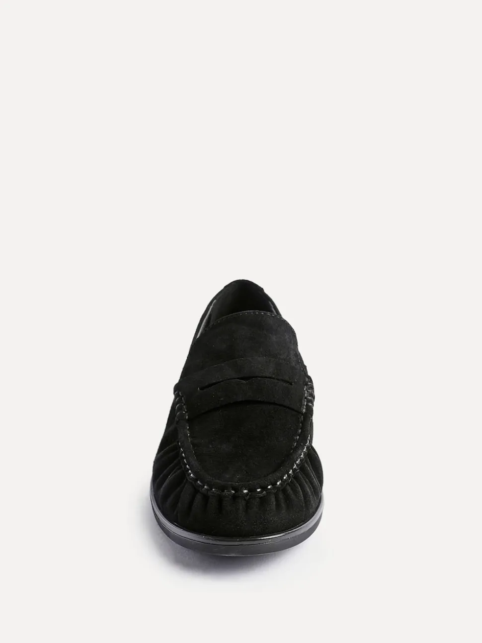 Noir - Mocassins Linzi Belmont froncés en cuir daim