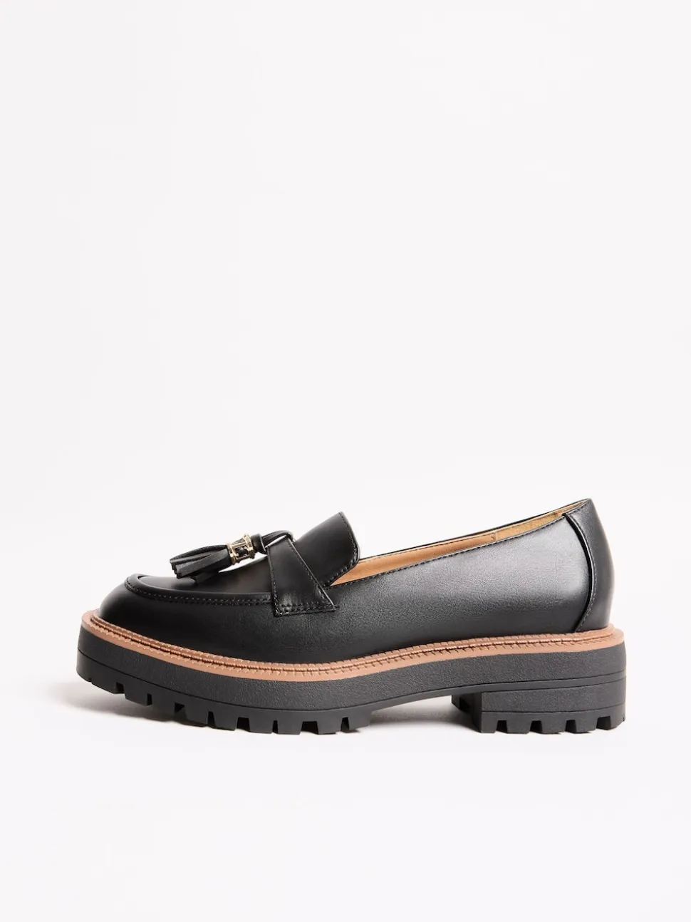 Noir - Mocassins Lipsy en similicuir à mors épais