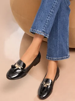 Noir - Mocassins Lipsy Vêtements de travail à glands avec bout en amande