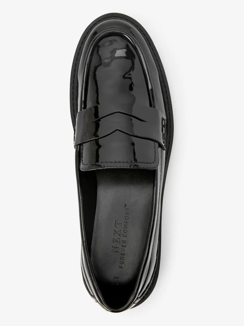 Noir - Mocassins vernis épais