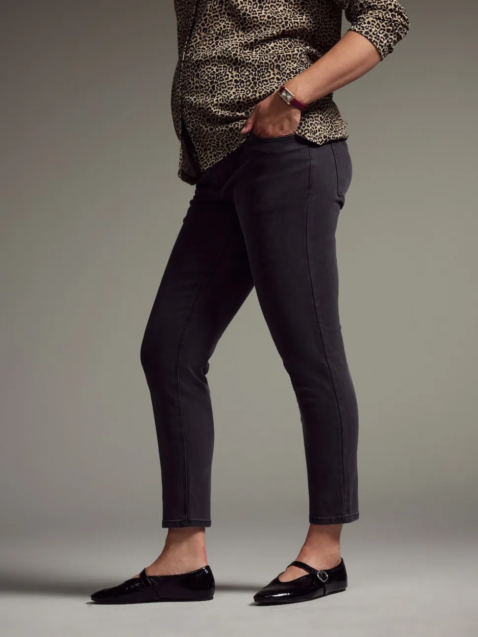 Noir - Mom Maternity Denim jeans