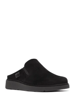 Noir - Mules FitFlop Gen-FF en daim élastique