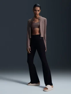 Noir - Nike leggings évasés taille haute Zenvy