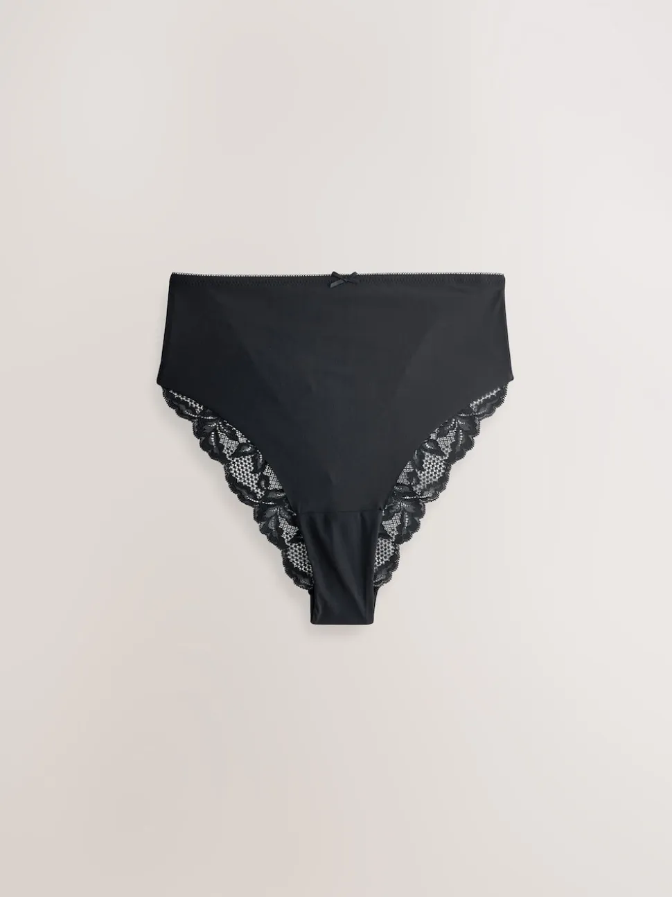 Noir - No VPL Lace Back Briefs 3 Pack