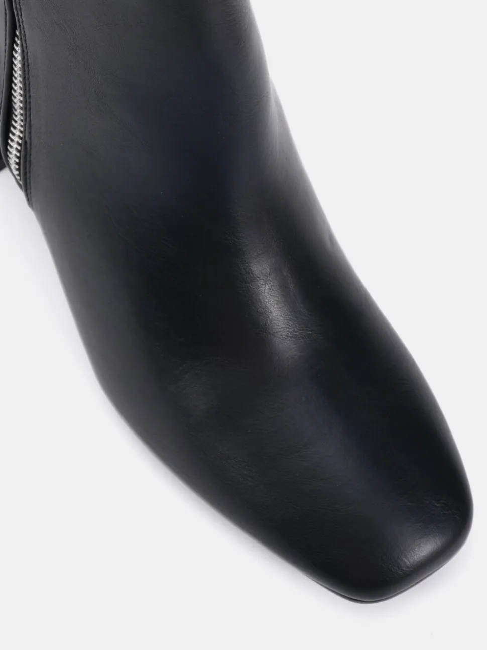 Noir - Novo Bottes Kate zippées à talons carrés et bout carré