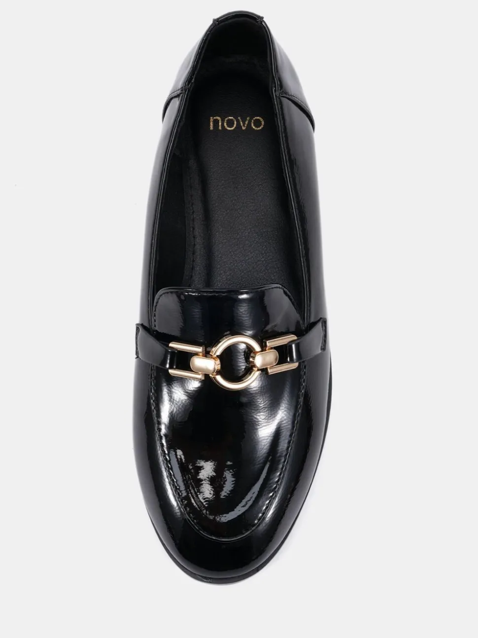 Noir - Novo Mocassins à bordure celeste avec anneau