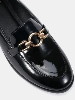 Noir - Novo Mocassins à bordure celeste avec anneau