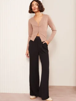 Noir - Pantalon ample Friends Like These taille élastique