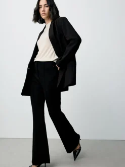 Noir - Pantalon bootcut sculptant