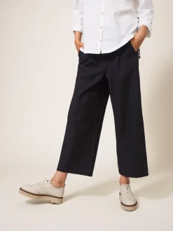 Noir - Pantalon court large White Stuff Belle