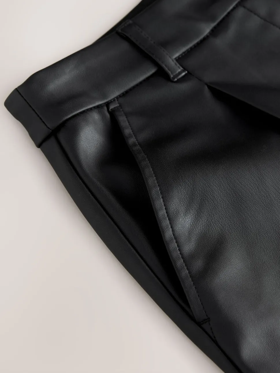 Noir - Pantalon Jort en similicuir