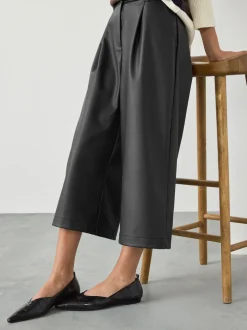 Noir - Pantalon Jort en similicuir