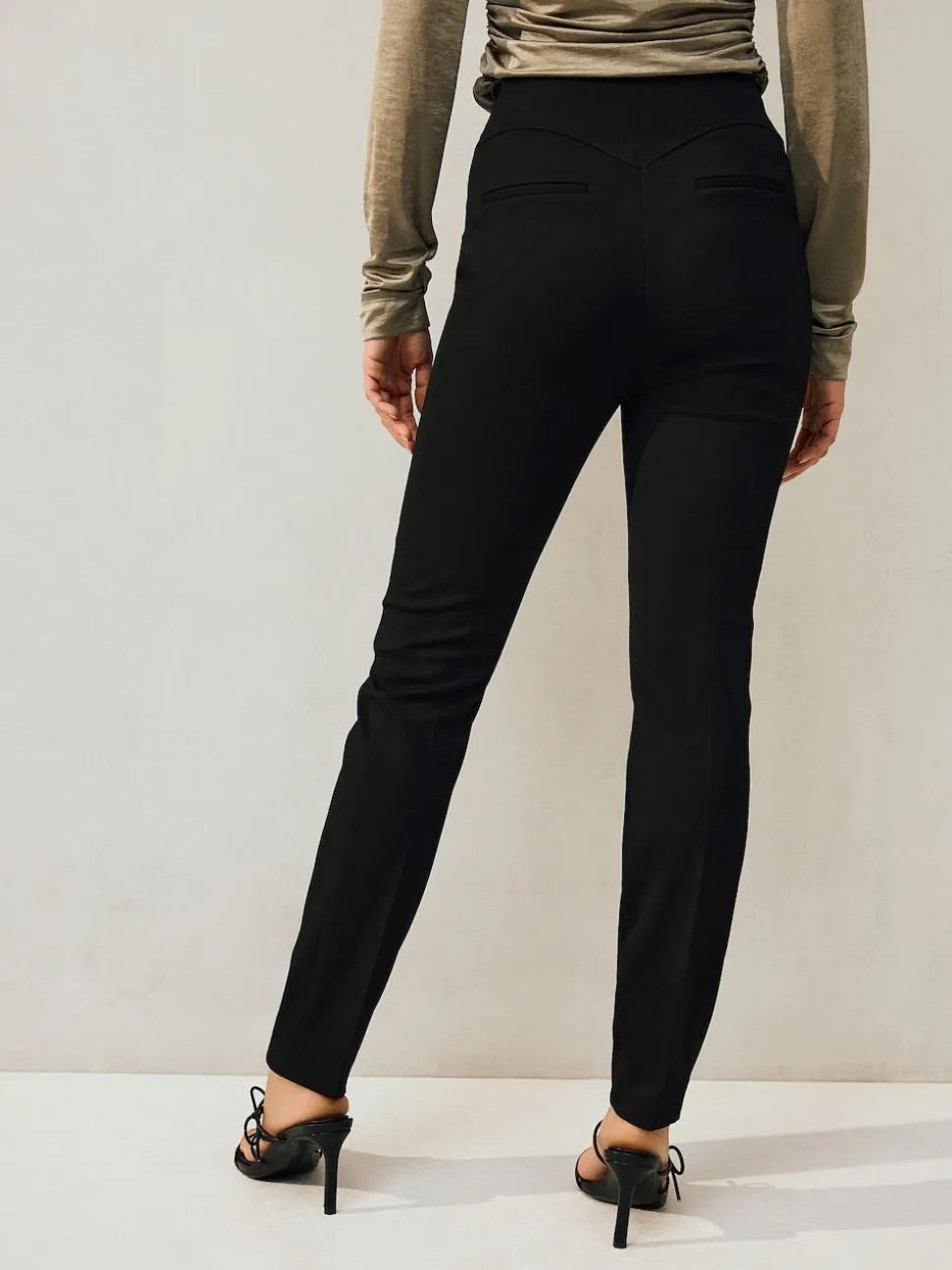 Noir - Pantalon militaire sculptant