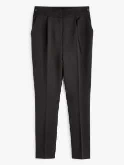 Noir - Pantalon sablier ajusté