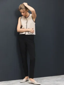 Noir - Pantalon skinny ajusté