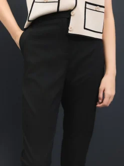 Noir - Pantalon skinny ajusté