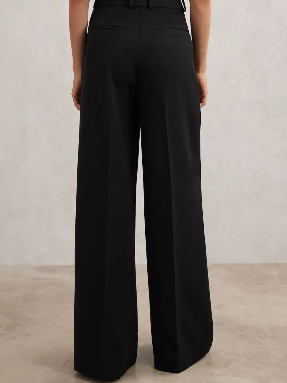 Noir - Pantalons de costume amples Reiss Gabi