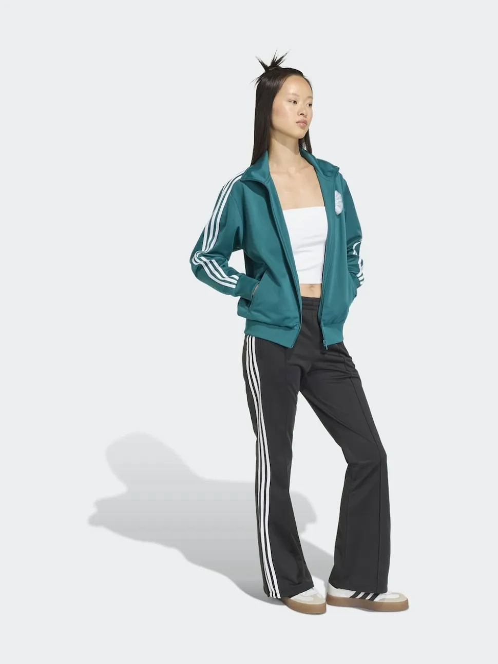 Noir - Pantalons de survêtement adidas Originals BB Firebird évasé